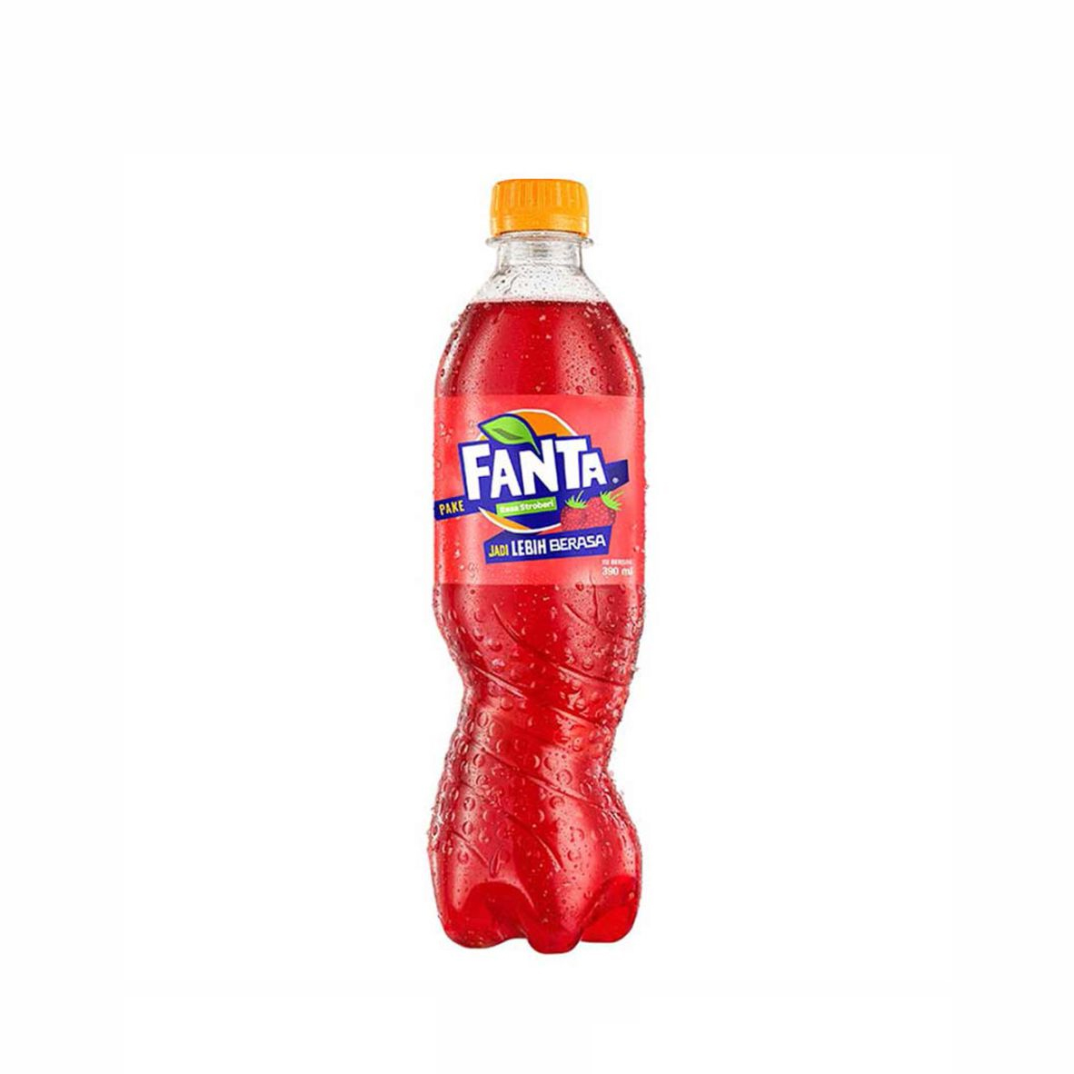 FANTA Soft Drink Strawberry Botol 390 ML